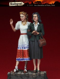 画像4: スターリングラード[ST3009]1/35 WWII仏 解放を喜ぶ婦人 パリ解放1944年 2体セット