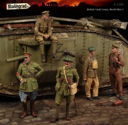 画像1: スターリングラード[ST1100]1/35WWIイギリス戦車兵 5体入ビッグセット