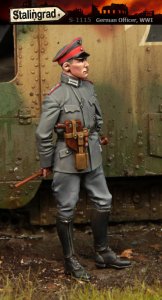 画像1: スターリングラード[ST1115]1/35WWIドイツ戦車兵(5)モーゼルを持つ将校 (1)