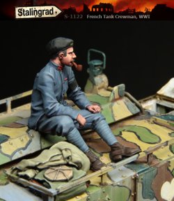 画像2: スターリングラード[ST1122]1/35WWIフランス戦車兵(2)パイプを嗜む戦車兵