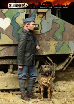画像2: スターリングラード[ST1125]1/35WWIフランス戦車兵(5)戦車兵と犬