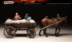 画像2: スターリングラード[ST3011]1/35馬車と難民となったロシア人農婦(小人2体付)