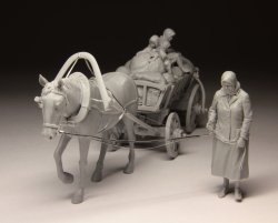 画像4: スターリングラード[ST3011]1/35馬車と難民となったロシア人農婦(小人2体付)