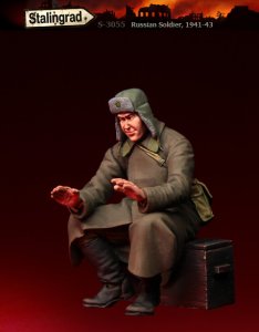 画像1: スターリングラード[ST3055]1/35ロシア赤軍41〜43年冬(5)暖を取る赤軍兵士 (1)