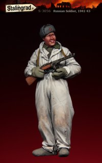 スターリングラード[ST3056]1/35ロシア赤軍41〜43年冬(6)冬季迷彩の斥候兵