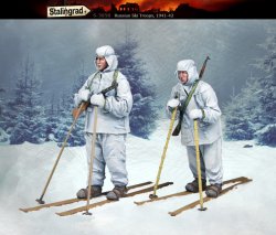 画像2: スターリングラード[ST3058]1/35ロシア赤軍 偵察中の赤軍スキー部隊(2体入)