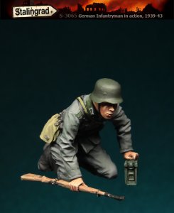 画像1: スターリングラード[ST3065]1/35ドイツ歩兵1939〜43(5)隠れるMG射撃助手 (1)