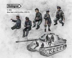 画像1: スターリングラード[ST3086]1/35キングタイガー乗員配置セット(5体入)
