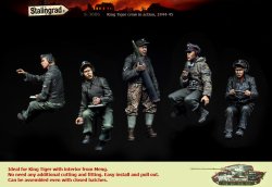画像2: スターリングラード[ST3086]1/35キングタイガー乗員配置セット(5体入)
