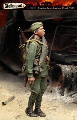 画像2: スターリングラード[ST3101]1/35ロシア兵クルスク1943(1)空を見上げる新兵