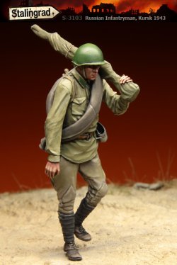 画像1: スターリングラード[ST3103]1/35ロシア兵クルスク1943(3)元気なく歩く兵