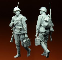 画像3: スターリングラード[ST3108]1/35ロシア兵クルスク1943(8)弾薬箱を持つ兵士