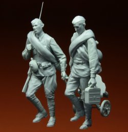 画像5: スターリングラード[ST3109]1/35ロシア兵クルスク1943(9)マキシムMGを引く兵士(2体入)