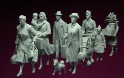 画像2: スターリングラード[ST3110]1/35ヨーロッパの難民1939〜45 8体入ビッグセット