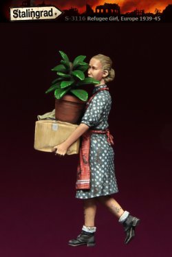 画像2: スターリングラード[ST3116]1/35ヨーロッパの難民1939〜45(6)荷物を抱える女性難民