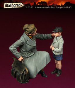 画像1: スターリングラード[ST3141]1/35欧州の市民1939〜45(1)少年を諭す母 (1)