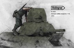 画像1: スターリングラード[ST3163]1/35T-34を検分する独兵1941(3)ハッチを開ける兵