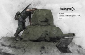 画像1: スターリングラード[ST3163]1/35T-34を検分する独兵1941(3)ハッチを開ける兵 (1)