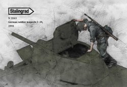 画像3: スターリングラード[ST3163]1/35T-34を検分する独兵1941(3)ハッチを開ける兵
