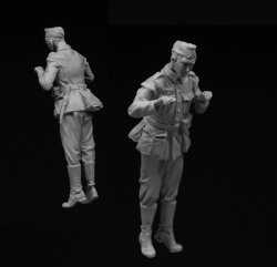 画像2: スターリングラード[ST3164]1/35T-34を検分する独兵1941(4)砲塔内を覗く兵