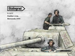 画像1: スターリングラード[ST3177]1/35独パンサー戦車乗組員セット ノルマンディー1944(3体セット)