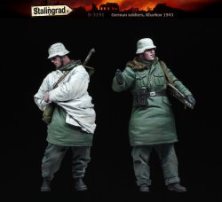 画像2: スターリングラード[ST3191]1/35ドイツ装甲擲弾兵ハリコフ1943冬(1)戦闘準備に入る擲弾兵(2体セット)