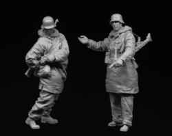 画像4: スターリングラード[ST3191]1/35ドイツ装甲擲弾兵ハリコフ1943冬(1)戦闘準備に入る擲弾兵(2体セット)
