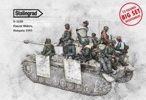 画像1: スターリングラード[ST3220]1/35 WWIIドイツパンツァーライダーズ ハンガリー1945 独戦車兵と車上擲弾兵ビックセット (1)