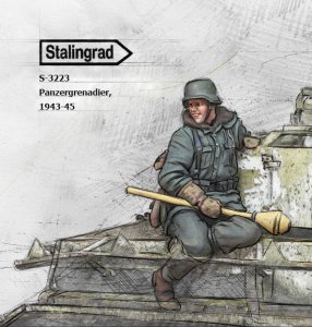 画像1: スターリングラード[ST3223]1/35 WWII ドイツ擲弾兵1943〜45(1)パンツァーファーストを持つ跨乗兵 (1)