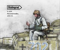 スターリングラード[ST3224]1/35 WWII ドイツ擲弾兵1943〜45(2)StG44突撃銃を持つ跨乗兵