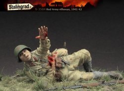 画像1: スターリングラード[ST3504]1/35WWII撃たれ助けを求める露赤軍狙撃兵