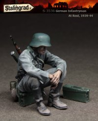 スターリングラード[ST3536]1/35休息する独兵1939〜44(6)疲労した射撃助手