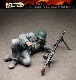 画像1: スターリングラード[ST3537]1/35休息する独兵1939〜44(7)横たわるMG射手