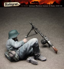 画像2: スターリングラード[ST3537]1/35休息する独兵1939〜44(7)横たわるMG射手