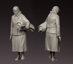 画像2: スターリングラード[ST3545]1/35WWII戦災から逃げるロシア難民の女性