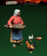 スターリングラード[ST3546]1/35WWII初老のロシア農婦と鶏