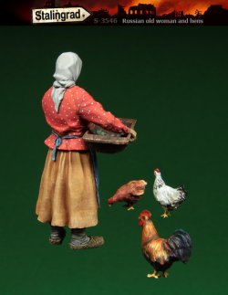 画像3: スターリングラード[ST3546]1/35WWII初老のロシア農婦と鶏