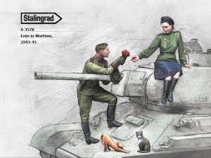 画像1: スターリングラード[ST3578]1/35ロシア赤軍戦車兵戦火の中で育む愛1943〜45(2体セット) (1)