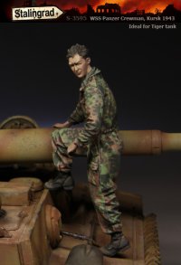 スターリングラード[ST3595]1/35武装SS戦車搭乗員クルクス1943(5)車体に上る搭乗員