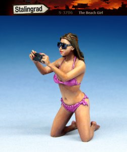 画像1: スターリングラード[ST3706]1/35海辺の水着女子(6)撮るよ! (1)