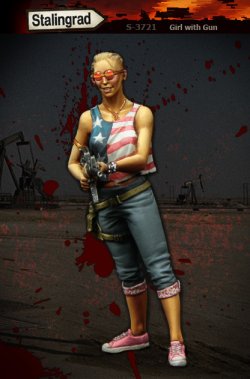 画像2: スターリングラード[ST3721]1/35微笑んでカービン銃を乱射する女