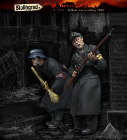 画像1: スターリングラード[ST3211]1/35 WWII 独 国民突撃隊の死闘1945 古参兵、最後の反撃(2体セット)