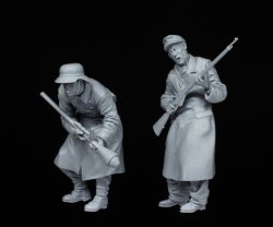 画像5: スターリングラード[ST3211]1/35 WWII 独 国民突撃隊の死闘1945 古参兵、最後の反撃(2体セット)