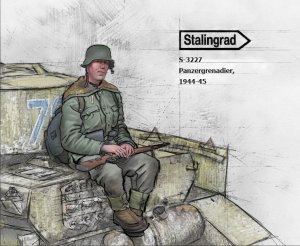 画像1: スターリングラード[ST3227]1/35 WWII ドイツ擲弾兵1943〜45(5)雑納を背負う跨乗兵 (1)