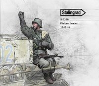 スターリングラード[ST3230]1/35 WWII ドイツ擲弾兵1943〜45(7)戦車に乗り合図を送る指揮官