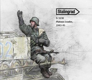 画像1: スターリングラード[ST3230]1/35 WWII ドイツ擲弾兵1943〜45(7)戦車に乗り合図を送る指揮官 (1)
