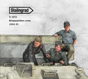 画像1: スターリングラード[ST3251]1/35 WWII ドイツパンター戦車回収車搭乗員セット1944〜45 作業中の搭乗員(3体入) (1)