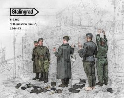 画像1: スターリングラード[ST3260]1/35 WWII ソビエト/ドイツ 投降したドイツ兵とソビエト兵「こいつを尋問する…！」1944-45 ビッグセット(5体入)