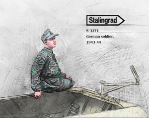 画像1: スターリングラード[ST3271]1/35 WWII ドイツ 腰掛ける兵士 1943-44 (1)