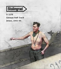 スターリングラード[ST3278]1/35 WWII ドイツ 半裸のハーフトラック運転手 1943-44